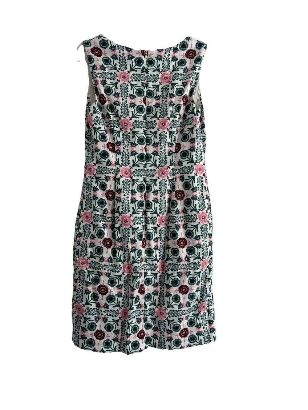 New Boden Women's Tatiana Textured Dress IvoryTrellis Tile Size 8L, UK 12L - Picture 9 of 10